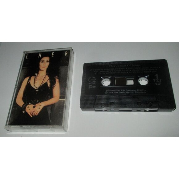 Cher - Hearts of Stone on cassette (WEA Records Canada, 1989) - Picture 1 of 4